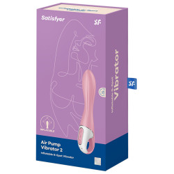 Satisfyer Vibro gonflable Air Pump Vibrator 2 Satisfyer 12 x 3.5cm Rose